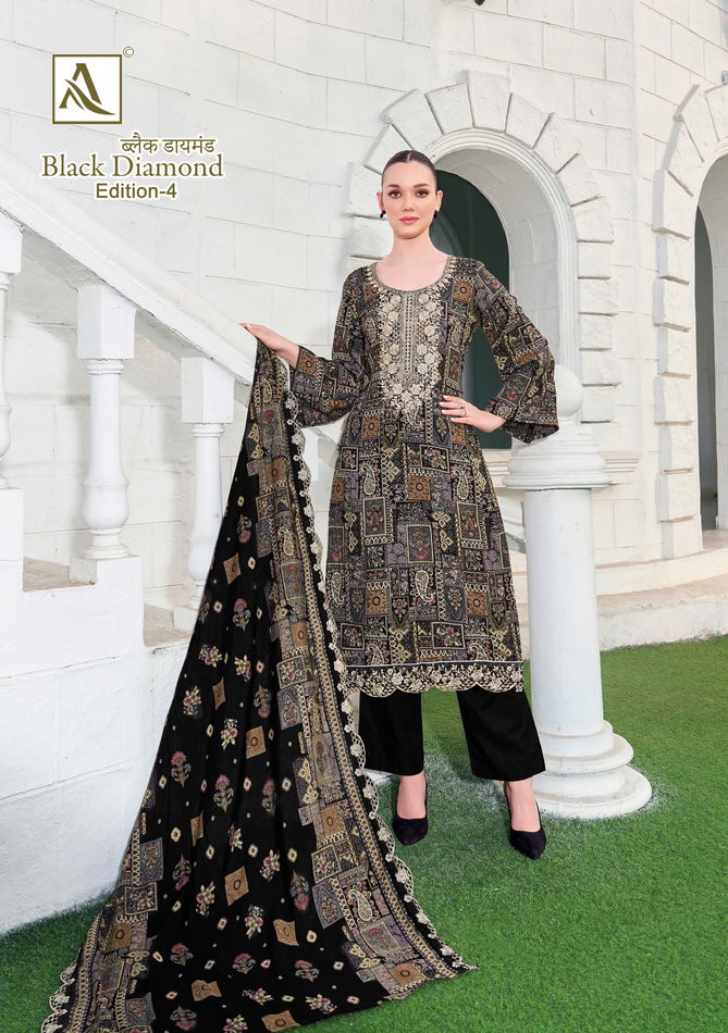 Black Diamond 4 By Alok Suit Rayon Printed Dress Material Orders In India